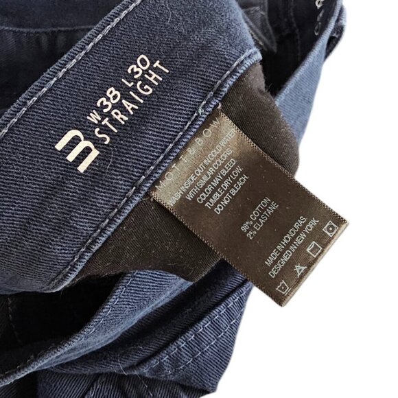 Mott & Bow Mens Straight Mercer Jeans, Blue, Cotton Stretch, Size 38 x 30 - Picture 3 of 10
